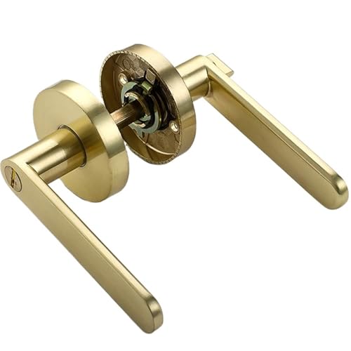 XWMSCLAK Türgriff Türschloss Zinklegierung Ersatz Sphärisches Schloss Schlafzimmer Badezimmer Drei-Bar Türschloss Hardware(60mm,Black) von XWMSCLAK