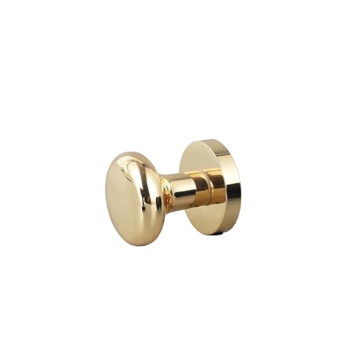 XWMSCLAK Türhebelsatz, schwarze Zinklegierung, verstecktes Türschloss, unsichtbares Schiebetürgriffschloss, schlüsselloses mechanisches Türschloss(Round Chrome) von XWMSCLAK