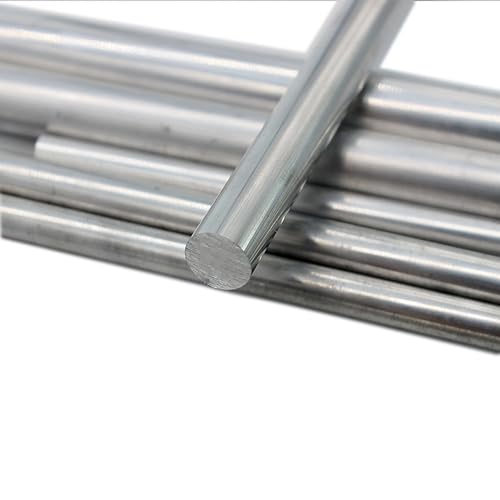 Aluminium-Linearstange, 3 mm–20 mm Durchmesser, 100/200/250/300/400/500 mm Länge, Aluminiumstange, Erdwellenstange, Rundstange (Color : Diameter 3mm, Size : Length 500mm x 3pcs) von XWTOOL