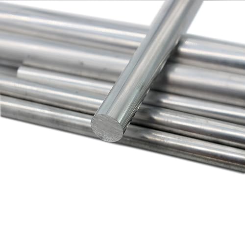 Aluminium-Linearstange, 3 mm–20 mm Durchmesser, 100/200/250/300/400/500 mm Länge, Aluminiumstange, Erdwellenstange, Rundstange (Color : Diameter 4mm, Size : Length 200mm x 5pcs) von XWTOOL