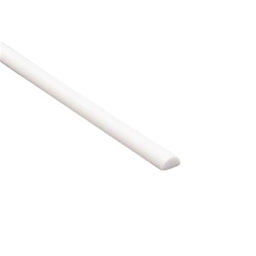 Halbrundstab aus ABS-Kunststoff, Länge 250 mm, massiver Halbkreisstab, 2 4 5 6 8 mm Kunststoffstabmaterial for den Heimwerker-Modellbau(8x250mm) von XWTOOL