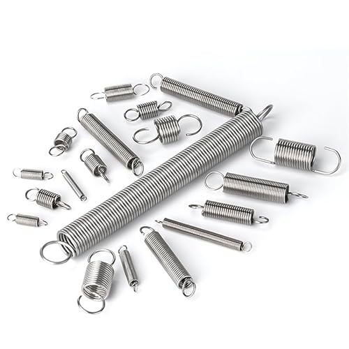 XWTOOL 0,8 mm Zugfeder mit O-Haken, Länge 15 bis 120 mm, Zugfeder aus Edelstahl 304 (Size : 65mm(5pcs), Color : 5MM_0.8MM) von XWTOOL