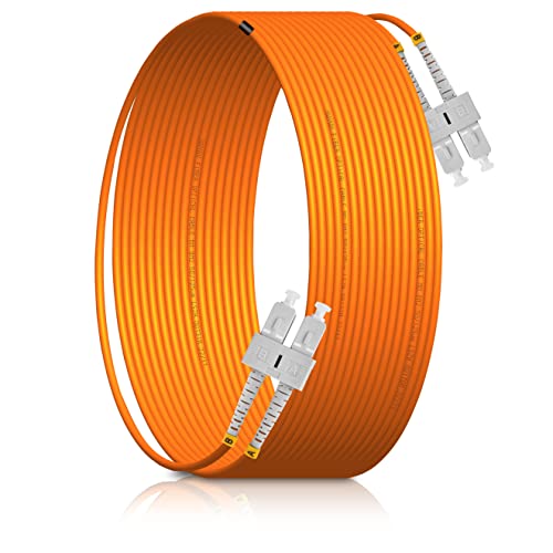 XWYWX 3M SC/UPC auf SC/UPC MM OM2 DX LSZH 3.0mm LWL Kabel Patchkabel, SC zu SC Multimode 50/125μm Duplex SC-SC Glasfaser Lichtwellenleiter Patchkabel Patch Cord-XSUSU221-3 von XWYWX