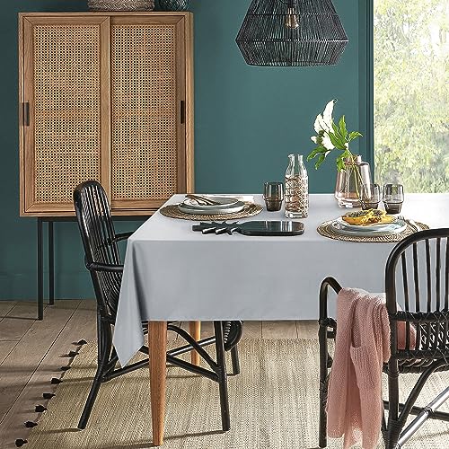 XWZO Tischdecke, rechteckig, einfarbig, wasserabweisend, abwischbar, Tischdecke für Café, Restaurant, Buffet, Tischparty, 140 x 240 cm, Silbergrau XWZO Tischdecke, rechteckig, einfarbig, wasserabweisend, abwischbar, Tischdecke für Café, Restaurant, Buffet, Tischparty, 140 x 240 cm, Silbergrau von XWZO