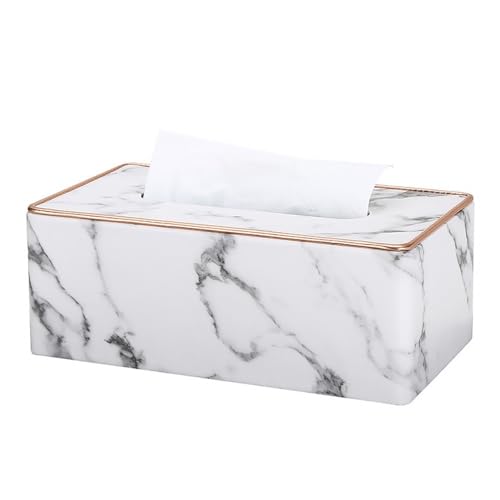 Taschentuchboxen Taschentuchbox mit Marmorstruktur, Serviettenpapier-Schubladenbox for Hotelrestaurant Wohnzimmer von XXAD553TY