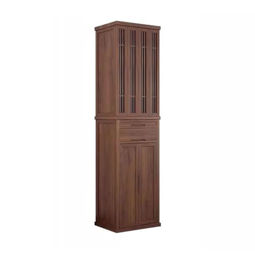 XXAD553TY Altartisch Neuer Weihrauch-Tributschrank mit Falttür im chinesischen Stil, Stehschrank for Buddha-Schreine aus schwarzem Nussbaumholz Meditationstisch(Mittel) von XXAD553TY