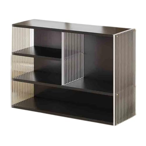 XXAD553TY Büro Desktop-Bücherregal mit freistehender Aufbewahrung aus Density Board, mit Kunststoffleitblechen, Organizer-Regal mit Mehreren Fächern, for das Büro zu Hause Zuhause von XXAD553TY