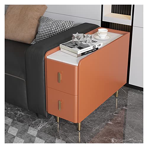 XXAezr Sideboard Küche Sofa-Seitenschrank, Aufbewahrungsschrank, Seitenschrank, Wohnzimmer, Moderne kleine Wohnung Sideboard(Color:Orange) von XXAezr