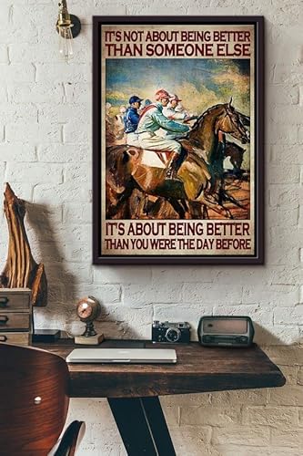 XXBWJ Wje-A01 Metall-Blechschild mit Aufschrift "It's Not About Being Better Than Someone Else It's About Being Better", lustiges Retro-Metall-Blechschild, Vintage-Aluminiumschild für Zuhause, Garten XXBWJ Wje-A01 Metall-Blechschild mit Aufschrift "It's Not About Being Better Than Someone Else It's About Being Better", lustiges Retro-Metall-Blechschild, Vintage-Aluminiumschild für Zuhause, Garten von XXBWJ