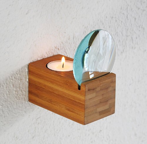 XXD Zoom natur, Kerzenschein ganz groß - Teelichthalter aus Bambus Design von XXD