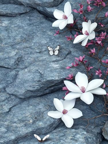 Baum Diamond Painting Erwachsene, 5D Diamond Painting Blume Diamanten Malerei Kinder Anfänger DIY Vollbohrer Mosaikherstellung Stickerei Kreuzstich Bilder Set, Home Wand Deko Geschenke 35x50cm x1-27E von XXDBBDOU