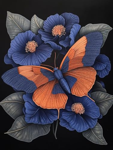 Blume Diamond Painting Erwachsene, 5D Diamond Painting Schmetterling Diamanten Malerei Kinder Anfänger DIY Vollbohrer Stickerei Kreuzstich Bilder Set, Home Wand Deko Wohnzimmer Geschenke 35x50cm t1-16 Blume Diamond Painting Erwachsene, 5D Diamond Painting Schmetterling Diamanten Malerei Kinder Anfänger DIY Vollbohrer Stickerei Kreuzstich Bilder Set, Home Wand Deko Wohnzimmer Geschenke 35x50cm t1-16 von XXDBBDOU