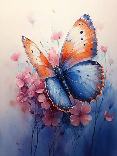 Blume Diamond Painting Schmetterling Diamond Painting Erwachsene Kinder DIY Vollbohrer Kristall Stickerei Kreuzstich Bilder Bastelset Diamanten Malerei Anfänger, Zimmer Deko Wohnzimmer 70x95cm 5z-124 Blume Diamond Painting Schmetterling Diamond Painting Erwachsene Kinder DIY Vollbohrer Kristall Stickerei Kreuzstich Bilder Bastelset Diamanten Malerei Anfänger, Zimmer Deko Wohnzimmer 70x95cm 5z-124 von XXDBBDOU