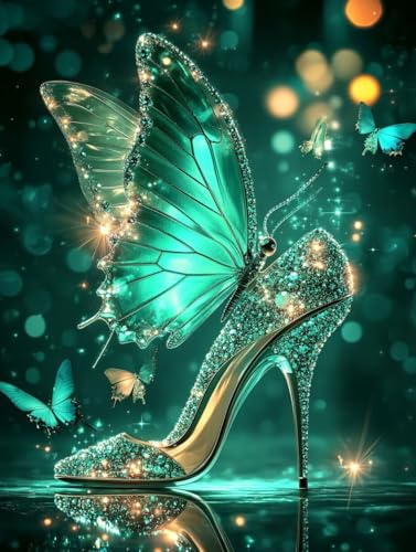 Hoher Absatz Diamond Painting Schmetterling Diamond Painting Erwachsene Kinder DIY 5D Vollbohrer Kristall Stickerei Kreuzstich Diamanten Malerei Bilder Bastelset, Zimmer Deko Wohnzimmer 35x50cm 5k-24I Hoher Absatz Diamond Painting Schmetterling Diamond Painting Erwachsene Kinder DIY 5D Vollbohrer Kristall Stickerei Kreuzstich Diamanten Malerei Bilder Bastelset, Zimmer Deko Wohnzimmer 35x50cm 5k-24I von XXDBBDOU