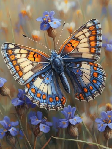 Tier Diamond Painting Schmetterling Diamond Painting Erwachsene Kinder DIY Vollbohrer Kristall Stickerei Kreuzstich Bilder Bastelset Diamanten Malerei Anfänger, Zimmer Deko Wohnzimmer 100x135cm 5i-11 Tier Diamond Painting Schmetterling Diamond Painting Erwachsene Kinder DIY Vollbohrer Kristall Stickerei Kreuzstich Bilder Bastelset Diamanten Malerei Anfänger, Zimmer Deko Wohnzimmer 100x135cm 5i-11 von XXDBBDOU