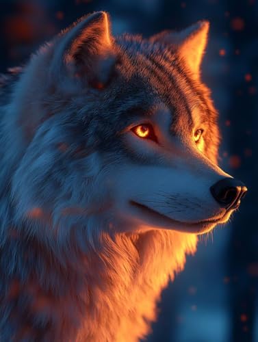 Tier Diamond Painting Wolf Diamond Painting Erwachsene Kinder DIY Vollbohrer Kristall Stickerei Kreuzstich Bilder Bastelset Diamanten Malerei Anfänger, Zimmer Deko Wohnzimmer Geschenke 60x80cm 5q-17 Tier Diamond Painting Wolf Diamond Painting Erwachsene Kinder DIY Vollbohrer Kristall Stickerei Kreuzstich Bilder Bastelset Diamanten Malerei Anfänger, Zimmer Deko Wohnzimmer Geschenke 60x80cm 5q-17 von XXDBBDOU