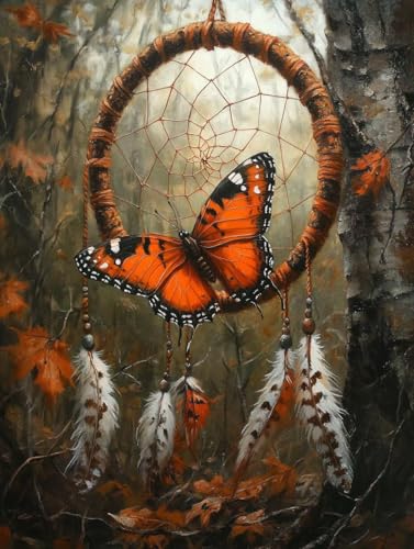 Traumfänger Diamond Painting Erwachsene, 5D Diamond Painting Schmetterling Diamanten Malerei Kinder DIY Vollbohrer Stickerei Kreuzstich Bilder Set, Home Wand Deko Wohnzimmer Geschenke 35x50cm x1-17L Traumfänger Diamond Painting Erwachsene, 5D Diamond Painting Schmetterling Diamanten Malerei Kinder DIY Vollbohrer Stickerei Kreuzstich Bilder Set, Home Wand Deko Wohnzimmer Geschenke 35x50cm x1-17L von XXDBBDOU