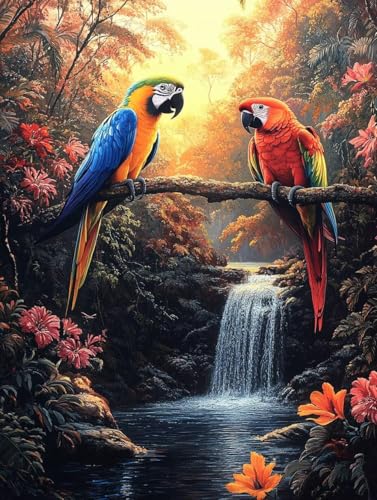 Vogel Diamond Painting Erwachsene, 5D Diamond Painting Blume Diamanten Malerei Kinder Anfänger DIY Vollbohrer Mosaikherstellung Stickerei Kreuzstich Bilder Set, Home Wand Deko Geschenke 35x50cm x1-208 Vogel Diamond Painting Erwachsene, 5D Diamond Painting Blume Diamanten Malerei Kinder Anfänger DIY Vollbohrer Mosaikherstellung Stickerei Kreuzstich Bilder Set, Home Wand Deko Geschenke 35x50cm x1-208 von XXDBBDOU