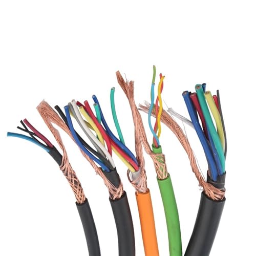 Aufgerolltes Verlängerungskabel, Abgeschirmte Kabel für Schrittmotor und 1 m Signalleitung für CNC-Fräsmaschinengraviermaschine(Signal Line 6x0.5) von XXHNBF