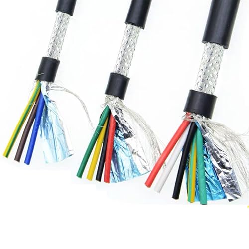 Aufgerolltes Verlängerungskabel, UL2547 Steuersignalkabel 1 Meter reines Kupfer Mehrere Konfigurationen 26/24/22AWG 2-8 Kern(2 Core 24AWG 0.2mm) von XXHNBF