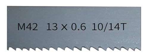 Bandsägeblätter, 9";M42 Bi-Metall 1/2" Bandsägeblätter. 1510, 1511, 1570, 1575 mm x 13 0,6 mit, 14Tpi. Bandsägeblatt for Schneiden von Hartholz, Metall(10-14Tpi,1510mm) von XXHNBF