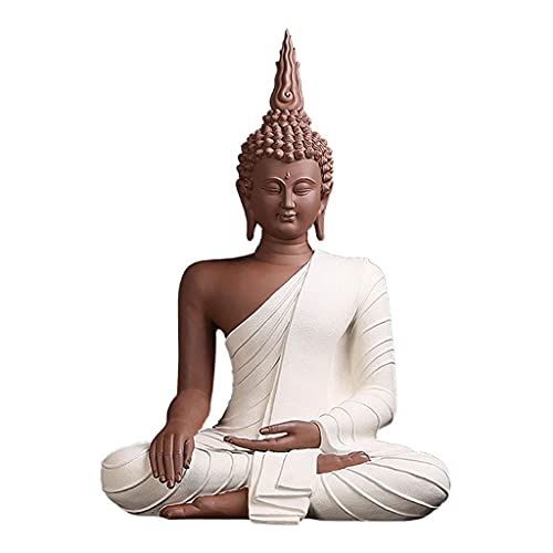 Buddha-Statue, 1 Stück Thai Buddha Keramik Buddha Statuen Ornament, Tathagata Buddha Shakyamuni Amitabha Home Zen Dekorationen, Veranda Hotel Handwerk [26 Zoll groß] von XXHNBF