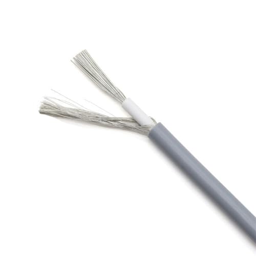 Spiral-Verlängerungskabel, UL1185 300V 80°C Einadriges geschirmtes Kabel Isolierung aus sauerstofffreiem Kupfer PVC Verschiedene Größen Schwarz Grau(Gray,16AWG) von XXHNBF