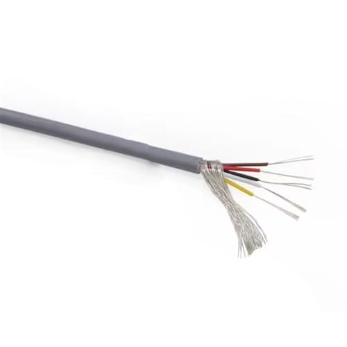 XXHNBF Spiralkabel, 1 Meter UL2547 PVC-geschirmtes Kopfhörerkabel, 2-8 Leiter, verzinntes Kupfer 18-30 AWG (20 Awg, 5 Cores) von XXHNBF