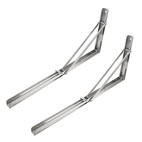 XXHNBF Winkelklammern, 2pcs Collapsible Shelf Brackets Metal Wall Bracket Corner Brace for DIY Floating Shelves Furniture Board XXHNBF Winkelklammern, 2pcs Collapsible Shelf Brackets Metal Wall Bracket Corner Brace for DIY Floating Shelves Furniture Board von XXHNBF