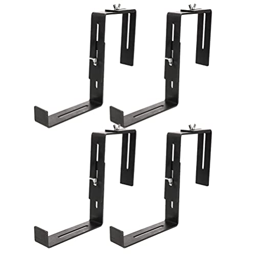 XXHNBF Winkelklammern, 4PCS Hängende Pflanzenhalterung Universal-Pflanzkastenhalterung Geländer Blumentopfhalterung Fensterkastenhalterung XXHNBF Winkelklammern, 4PCS Hängende Pflanzenhalterung Universal-Pflanzkastenhalterung Geländer Blumentopfhalterung Fensterkastenhalterung von XXHNBF