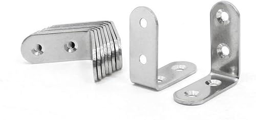 XXHNBF Winkelklammern, 5Pcs L Bracket Corner Brace Heavy Duty 90 Degree Right Angle Metal Brackets Joint Fastener XXHNBF Winkelklammern, 5Pcs L Bracket Corner Brace Heavy Duty 90 Degree Right Angle Metal Brackets Joint Fastener von XXHNBF