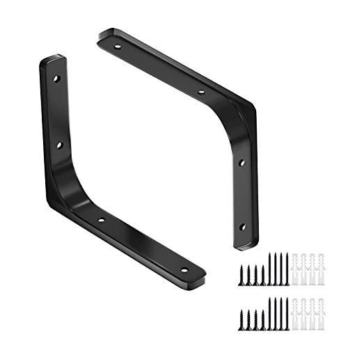 XXHNBF Winkelklammern, Wall-Mounted Corner Braces Shelve Bracket,Scaffold Board, 2 Pieces, with Screws and Anchors,Black-7.5x7.5cm/3 * 3in XXHNBF Winkelklammern, Wall-Mounted Corner Braces Shelve Bracket,Scaffold Board, 2 Pieces, with Screws and Anchors,Black-7.5x7.5cm/3 * 3in von XXHNBF