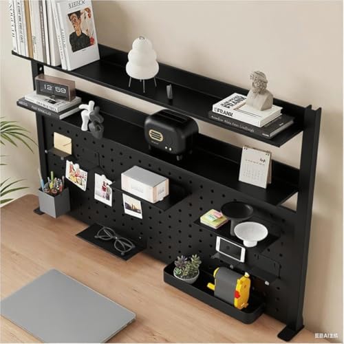 Schreibtisch-Organizer-Regal zum Festklemmen, Schreibtischverlängerung mit Stecktafel, Gaming-/Computer-Schreibtischzubehör mit Regal, Sichtschutz-Panel für Büro, Klemm-Schreibtisch-Regalsystem Schreibtisch-Organizer-Regal zum Festklemmen, Schreibtischverlängerung mit Stecktafel, Gaming-/Computer-Schreibtischzubehör mit Regal, Sichtschutz-Panel für Büro, Klemm-Schreibtisch-Regalsystem von XXHOFTPJZ