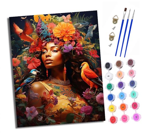 Malen nach Zahlen Erwachsene Blume Fantasie Mädchen DIY Handgemalt Ölgemälde Kit Paint by Numbers Adult Mit 3 - Pinseln und Acrylfarbe Knitterfreie Leinwand set - 40 X 50 CM Malen nach Zahlen Erwachsene Blume Fantasie Mädchen DIY Handgemalt Ölgemälde Kit Paint by Numbers Adult Mit 3 - Pinseln und Acrylfarbe Knitterfreie Leinwand set - 40 X 50 CM von XXHXIE
