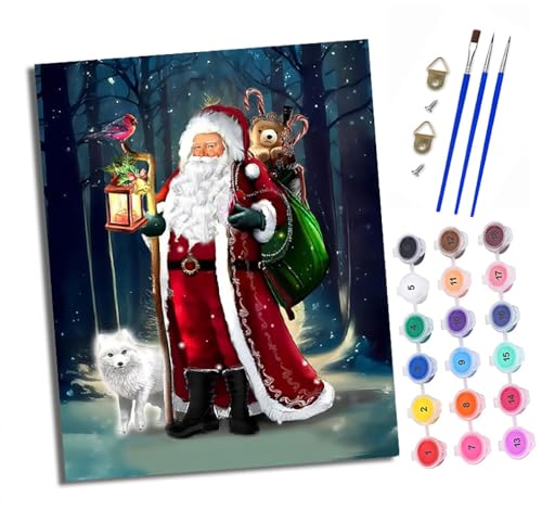 Malen nach Zahlen Erwachsene Der Weihnachtsmann und der weiße Fuchs DIY Handgemalt Ölgemälde Kit Paint by Numbers Adult Mit 3 - Pinseln und Acrylfarbe Knitterfreie Leinwand set - 40 X 50 CM Malen nach Zahlen Erwachsene Der Weihnachtsmann und der weiße Fuchs DIY Handgemalt Ölgemälde Kit Paint by Numbers Adult Mit 3 - Pinseln und Acrylfarbe Knitterfreie Leinwand set - 40 X 50 CM von XXHXIE