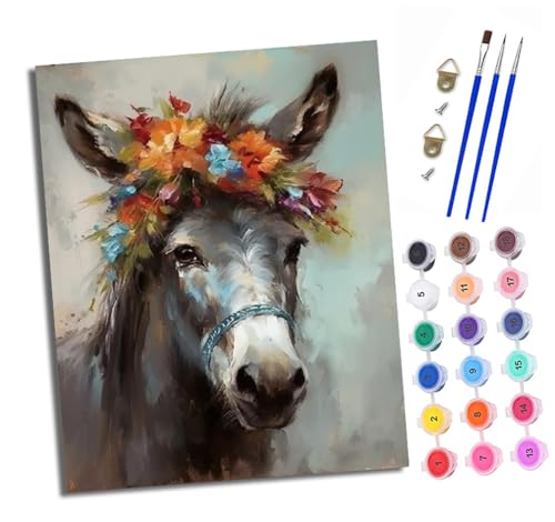 Malen nach Zahlen Erwachsene Pferde mit Girlanden DIY Handgemalt Ölgemälde Kit Paint by Numbers Adult Mit 3 - Pinseln und Acrylfarbe knitterfreie leinwand Kit - 40 X 50 CM Malen nach Zahlen Erwachsene Pferde mit Girlanden DIY Handgemalt Ölgemälde Kit Paint by Numbers Adult Mit 3 - Pinseln und Acrylfarbe knitterfreie leinwand Kit - 40 X 50 CM von XXHXIE