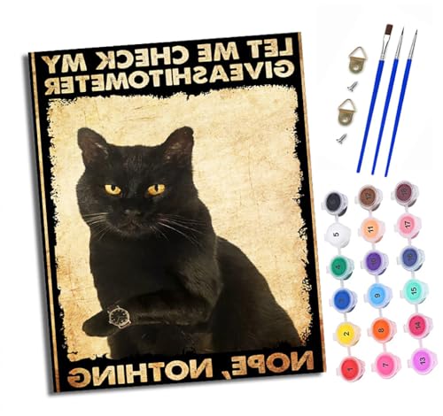Malen nach Zahlen Erwachsene Schwarze Katze mit Uhr DIY Handgemalt Ölgemälde Kit Paint by Numbers Adult Mit 3 - Pinseln und Acrylfarbe Knitterfreie Leinwand set - 40 X 50 CM Malen nach Zahlen Erwachsene Schwarze Katze mit Uhr DIY Handgemalt Ölgemälde Kit Paint by Numbers Adult Mit 3 - Pinseln und Acrylfarbe Knitterfreie Leinwand set - 40 X 50 CM von XXHXIE