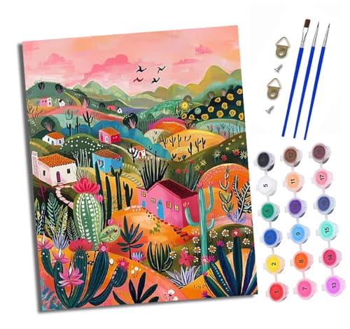 XXHXIE Malen Nach Zahlen Erwachsene-DIY Handgemalt Ölgemälde KitFarbenfrohe ländliche Landschaft für Anfänger Mit 3-Pinseln und Acrylfarbe Handgemalt öLgemäLde Kit Als Geschenk 40x50cm (Rahmenlos) XXHXIE Malen Nach Zahlen Erwachsene-DIY Handgemalt Ölgemälde KitFarbenfrohe ländliche Landschaft für Anfänger Mit 3-Pinseln und Acrylfarbe Handgemalt öLgemäLde Kit Als Geschenk 40x50cm (Rahmenlos) von XXHXIE