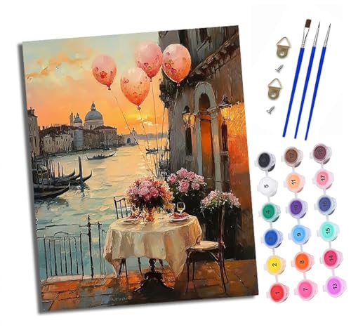 XXHXIE Malen Nach Zahlen Erwachsene-DIY Handgemalt Ölgemälde KitRomantisches Abendessen am Fluss für Anfänger Mit 3-Pinseln und Acrylfarbe Handgemalt öLgemäLde Kit Als Geschenk 40x50cm (Rahmenlos) XXHXIE Malen Nach Zahlen Erwachsene-DIY Handgemalt Ölgemälde KitRomantisches Abendessen am Fluss für Anfänger Mit 3-Pinseln und Acrylfarbe Handgemalt öLgemäLde Kit Als Geschenk 40x50cm (Rahmenlos) von XXHXIE