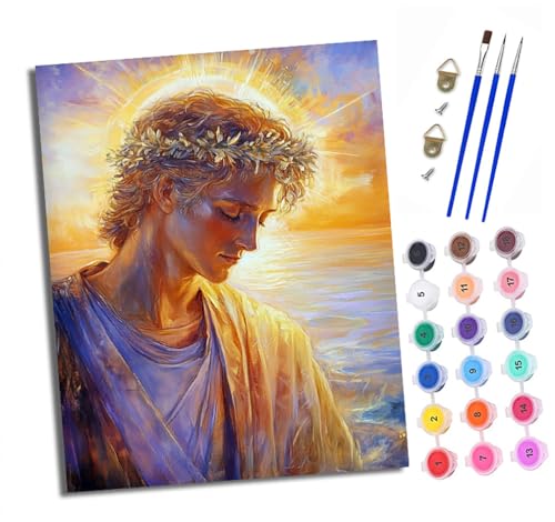 XXHXIE Malen nach Zahlen DIY Handgemalt Ölgemälde Set für Anfänger und Jugendliche Halo Boy Pinsel und Acrylfarbe 40x50 cm Mit Rahmen ideal als Geschenk oder zur Heimdekoration XXHXIE Malen nach Zahlen DIY Handgemalt Ölgemälde Set für Anfänger und Jugendliche Halo Boy Pinsel und Acrylfarbe 40x50 cm Mit Rahmen ideal als Geschenk oder zur Heimdekoration von XXHXIE