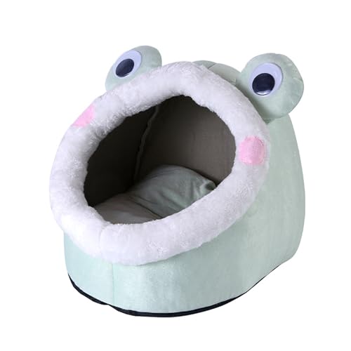 Katzenhöhlenbett für den Innenbereich, mit flauschigem Ballaufhängung, Katzenhaus mit abnehmbarem, waschbarem Kissen, Haustier-Sofa-Matten für Kätzchen, weiches Kätzchen-Zelt, Haus, Haustierbett (46 x Katzenhöhlenbett für den Innenbereich, mit flauschigem Ballaufhängung, Katzenhaus mit abnehmbarem, waschbarem Kissen, Haustier-Sofa-Matten für Kätzchen, weiches Kätzchen-Zelt, Haus, Haustierbett (46 x von XXIUDEE