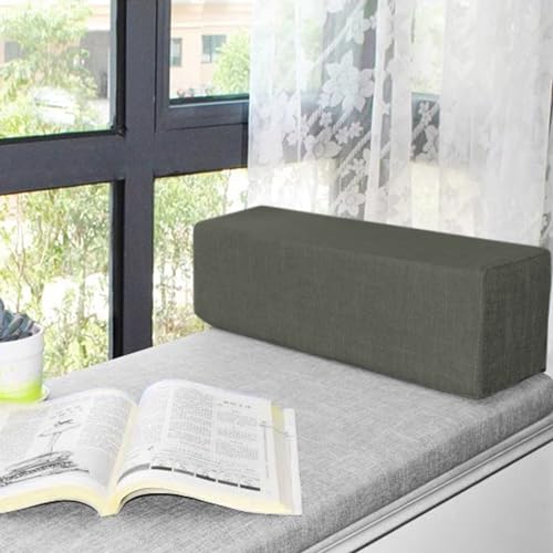 Sofa-Armlehnenkissen in individueller Größe zum Lesen, Entspannen, Bettlückenfüller, Lendenwirbelkissen, schließen Sie die Lücke zwischen Kopfteil, Wand oder Fußteil (60 x 20 x 20 cm, Dunkelgrau) Sofa-Armlehnenkissen in individueller Größe zum Lesen, Entspannen, Bettlückenfüller, Lendenwirbelkissen, schließen Sie die Lücke zwischen Kopfteil, Wand oder Fußteil (60 x 20 x 20 cm, Dunkelgrau) von XXIUDEE