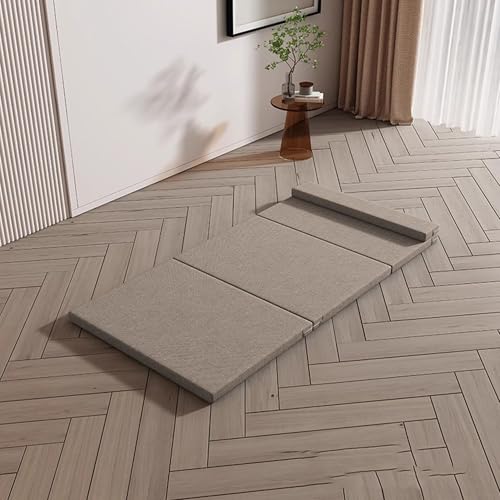 XXIUDEE Einzelne faltbare Isomatte, maschinenwaschbarer Bezug, tragbare faltbare Spielard-Reisematratze mit rutschfester Unterseite, Campingmatte, Gästebett für Erwachsene und Kinder (200 x 80 x 10 cm von XXIUDEE