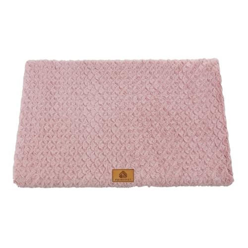 XXIUDEE Extra große Hundebetten, Anti-Angst-Hundebett-Kissen für Kiste, Haustiermatratzenmatte mit abnehmbarem, waschbarem Bezug, rutschfeste Unterseite, Haustierbox-Matte (58 x 40 x 5 cm, Rosa) von XXIUDEE