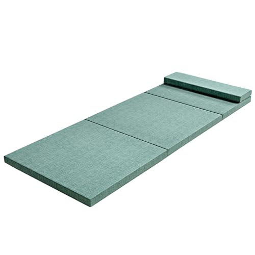 XXIUDEE Faltbare Bodenmatratze mit rutschfester Unterseite, waschbare Klappmatratze zum Schlafen, Meditation, Yoga, tragbares Gäste-Sofabett für Auto, Zelt, Reisen, Camping (200 x 70 x 10 cm, grün) XXIUDEE Faltbare Bodenmatratze mit rutschfester Unterseite, waschbare Klappmatratze zum Schlafen, Meditation, Yoga, tragbares Gäste-Sofabett für Auto, Zelt, Reisen, Camping (200 x 70 x 10 cm, grün) von XXIUDEE