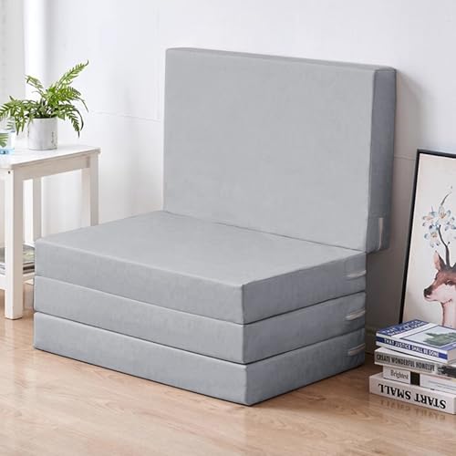 XXIUDEE Faltbare Tatami-Bodenmatratze mit Reißverschluss, für Kinder, Gäste, Wohnzimmer, Schlafzimmer, Übernachtungsmatratze, faltbare Isomatten, Auto, Zelt, Reisen, Camping, Wohnwagen (200 x 80 x 8 von XXIUDEE
