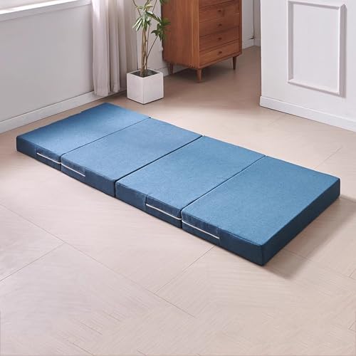 XXIUDEE Maschinenwaschbare, faltbare Tatami-Matratze, ausklappbares Sofa, Stuhl, Bett, ideal für Gäste, Camping, Reisen, Kinderübernachtungen, faltbare Matratze, einfache Lagerung (200 x 90 x 10 cm von XXIUDEE