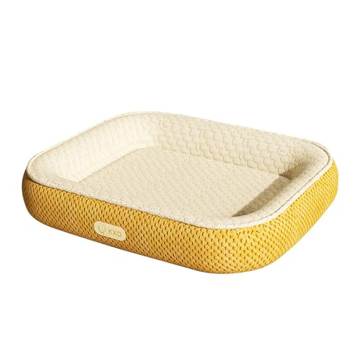 XXIUDEE Orthopädische Hundebetten mit rutschfester Unterseite, für kleine Hunde, waschbar, kühles Anti-Angst-Haustierkissen, Haustier-Kissen, Matratze (45 x 35 x 10 cm) von XXIUDEE