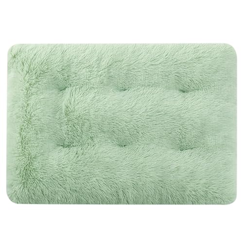 XXIUDEE Orthopädisches Hundebett, Anti-Angst-Haustiermatte mit rutschfester Unterseite, Größe S, M, L, Haustiermatratze für Kätzchen, Welpen, 43 x 30 x 12 cm, Grün von XXIUDEE