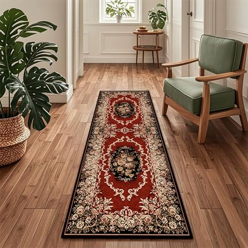 XXIUDEE Rutschfester Teppichläufer für den Innenbereich, waschbare Läufer, Teppiche für Wohnzimmer, Eingangsbereich, Flur, Esszimmer, Küche, Teppich, langlebig und vielseitig (150 x 60 cm, Stil 4) von XXIUDEE